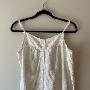 White cotton nightgown